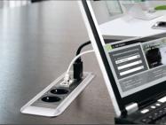 boitier support de prise encastrable pour bureau